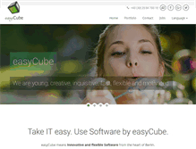 Tablet Screenshot of easy-cube.de
